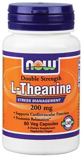 NOW Foods   L Theanine 200 mg.   60 Vegetarian Capsules