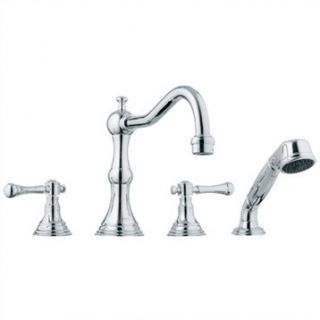 Grohe Bridgeford Roman Tub Filler with Personal Hand Shower   Starlight Chrome