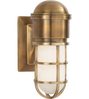 E.F. Chapman Marine 1 Light Bathroom Vanity Lights in Hand Rubbed Antique Brass SL2000HAB WG