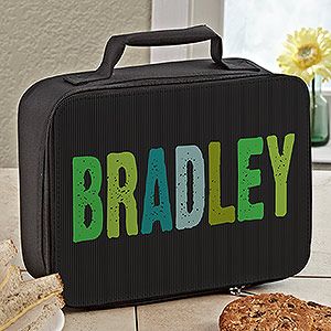 Personalized Boys Lunch Box   Hands Off