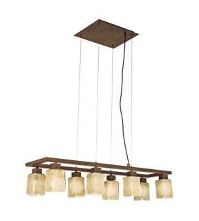 Norwich 8 Light Island Lights in Antique Brown 89146A