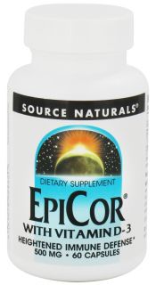 Source Naturals   EpiCor with Vitamin D3 500 mg.   60 Capsules