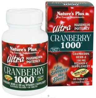 Natures Plus   Ultra Cranberry 1000 Sustained Release   60 Tablets