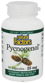 Natural Factors   Pycnogenol 25 mg.   60 Capsules