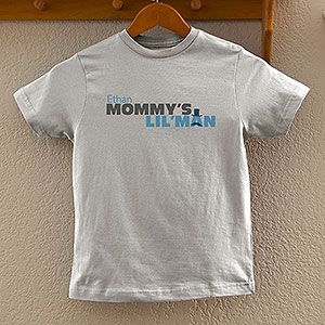Mothers Day Gifts    Personalized Mother & Son Kids Shirts   Mommys Little Man