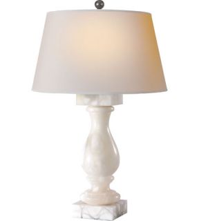 E.F. Chapman Balustrade 1 Light Table Lamps in Alabaster Natural Stone CHA8924ALB NP