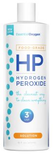 Essential Oxygen   Hydrogen Peroxide Solution 3% Food Grade   16 oz.