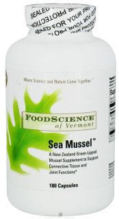 FoodScience of Vermont   Sea Mussel   180 Capsules