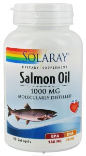 Solaray   Salmon Oil 1000 mg.   90 Softgels