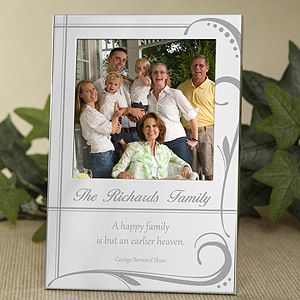 Personalized Silver Picture Frame   Family Bond