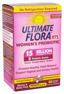 ReNew Life   Ultimate Flora RTS Womens Probiotic 15 Billion   60 Vegetarian Capsules