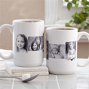 Personalized Photo Collage Coffee Mugs   5 Photos   Large