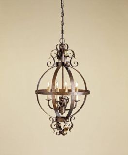 Coronation 4 Light Chandeliers in Cupertino/Gold Leaf 9390