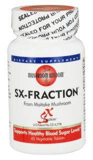 Mushroom Wisdom   Maitake SX Fraction   45 Vegetarian Tablets
