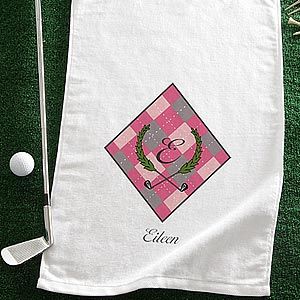 Personalized Ladies Golf Towel   Golf Pro
