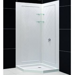 Bath Authority DreamLine SlimLine Neo Shower Base and QWALL 4 Shower Backwalls K