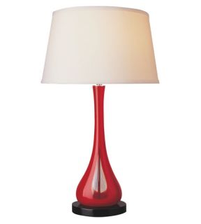Kai 1 Light Table Lamps in Ebony Laquer And Clear Crimson TT5695