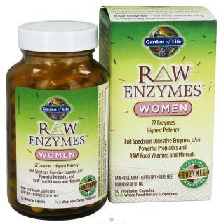 Garden of Life   RAW Enzymes Women   90 Vegetarian Capsules