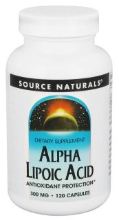 Source Naturals   Alpha Lipoic Acid 300 mg.   120 Capsules