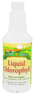 Sunny Green   Liquid Chlorophyll Unflavored 100 mg.   16.2 oz.