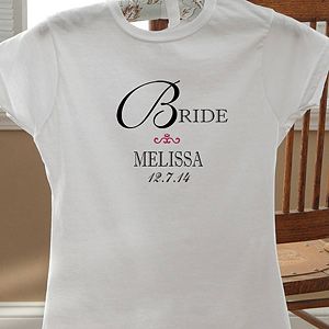 Personalized Bridal Party T Shirt