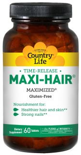 Country Life   Maxi Hair Maximized Time Release   60 Tablets