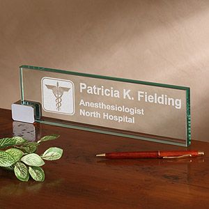 Personalized Desk Nameplate   Medical Practice Design