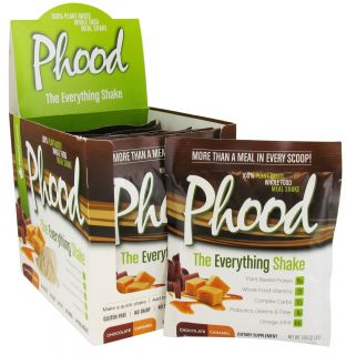 PlantFusion   Phood 100% Plant Based Whole Food Meal Shake Chocolate Caramel   12 x 1.59 oz. Packets