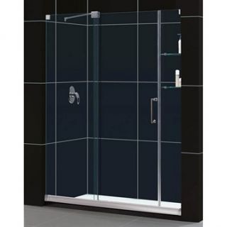 Bath Authority DreamLine Mirage Frameless Sliding Shower Door with Shelves and S