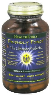 HealthForce Nutritionals   Friendly Force The Ultimate Probiotic   120 Vegetarian Capsules