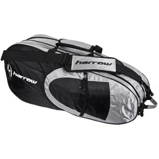 Harrow 6 Racquet Bag Black Harrow Squash Bags