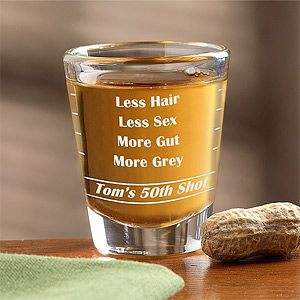 Personalized Shot Glasses   Birthday Troubles