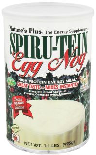 Natures Plus   Spiru Tein High Protein Energy Meal Egg Nog   1.1 lbs.