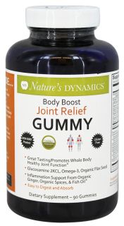 Natures Dynamics   Body Boost Joint Relief Whole Food Gummy   90 Gummies