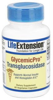 Life Extension   GlycemicPro Transglucosidase   60 Vegetarian Capsules