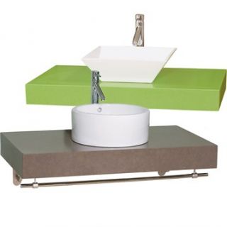 Shiro Custom CaesarStone™ Wall Mounted Bathroom Vanity