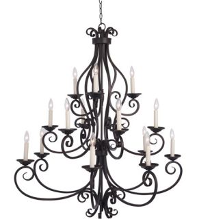 Manor 15 Light Chandeliers in Oil Rubbed Bronze 12219OI