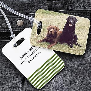 Personalized Photo Luggage Tags   Love My Pet