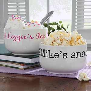 Personalized Snack Bowls   My Munchies