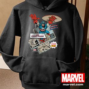 Personalized Marvel Comics Black Sweatshirts   Wolverine, Iron Man, Hulk, Thor