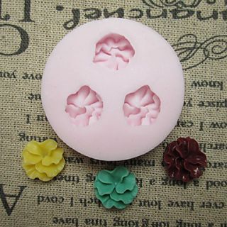 Three Flower Silicone Mold Fondant Molds Sugar Craft Tools Resin flowers Mould Molds For Cakes