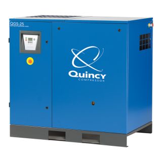 Quincy QGS Rotary Screw Compressor with Dryer   20 HP, 208/230/460V 3 Phase,
