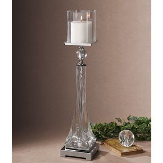 Grancona Twisted Glass Candleholder