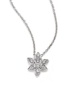 Kwiat Sunburst Diamond & 18K White Gold Petal Pendant Necklace   White Diamond