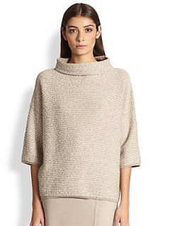 MaxMara Alton Tweed Pullover   Beige