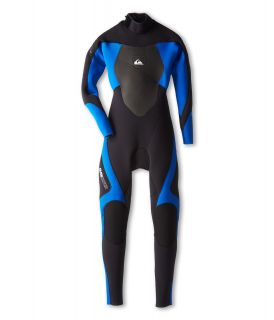 Quiksilver Kids 3/2MM Syncro Back Zip GBS Wetsuit Boys Wetsuits One Piece (Black)