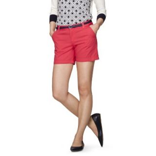 Merona Womens Chino 5 Short   Blazing Coral   16