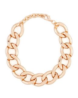 Rose Golden Chain Link Necklace   Kenneth Jay Lane