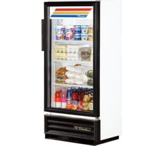 True 25 Super Slim Line Refrigerated Merchandiser   1 Door, 3 Shelf, LED, Black