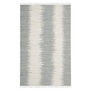 Safavieh Flatweave Ikat Stripe Area Rug   Gray (8x10)